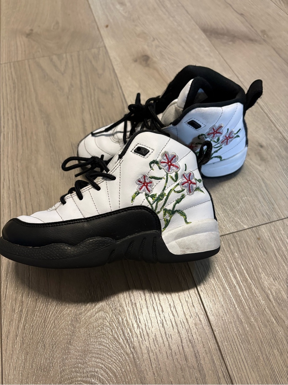 Jordan 12 retro floral kids size 13c